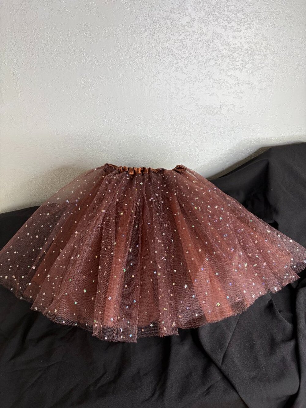 Brown Sparkle Tulle Costume Tutu Skirt OS Kids